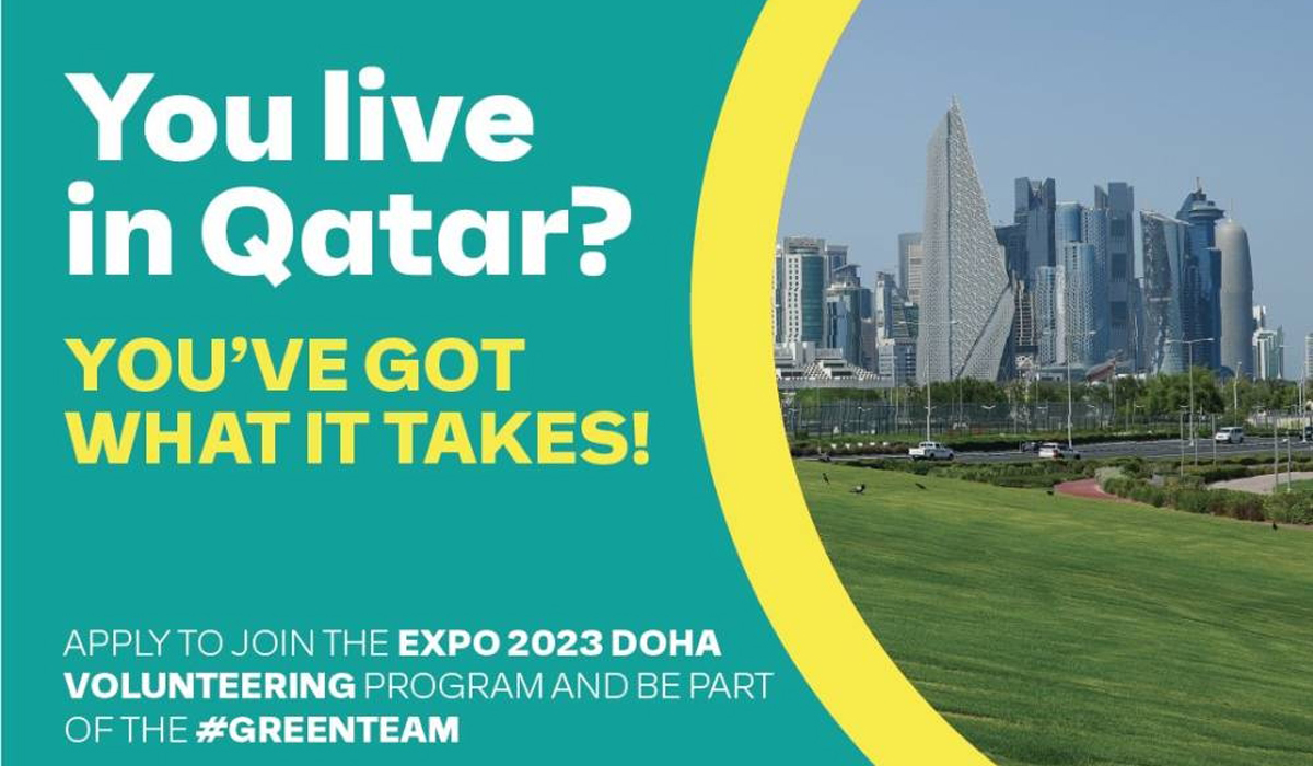 Volunteer registration for Expo 2023 Doha now open